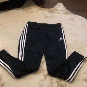 Classic three stripe adidas joggers